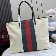 Kitlife Gucci Tribeca Large Tote Bag With Charm Natural Washed Canvas A0034D 38x29.5x13cm - 4