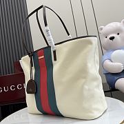 Kitlife Gucci Tribeca Large Tote Bag With Charm Natural Washed Canvas A0034D 38x29.5x13cm - 2
