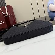 Kitlife Gucci Jackie 1961 Large Crossbody Bag Black GG Canvas 863279 40x29x5cm - 6
