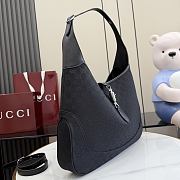 Kitlife Gucci Jackie 1961 Large Crossbody Bag Black GG Canvas 863279 40x29x5cm - 4