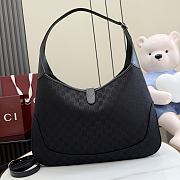 Kitlife Gucci Jackie 1961 Large Crossbody Bag Black GG Canvas 863279 40x29x5cm - 3