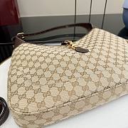 Kitlife Gucci Jackie 1961 Large Crossbody Bag Beige GG Canvas 863279 40x29x5cm  - 5