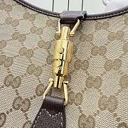 Kitlife Gucci Jackie 1961 Large Crossbody Bag Beige GG Canvas 863279 40x29x5cm  - 3