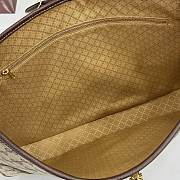Kitlife Gucci Jackie 1961 Large Crossbody Bag Beige GG Canvas 863279 40x29x5cm  - 2