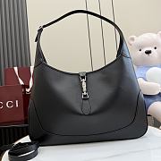Kitlife Gucci Jackie 1961 Large Crossbody Bag Black Leather 863279 40x29x5cm  - 1