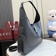 Kitlife Gucci Jackie 1961 Large Crossbody Bag Black Leather 863279 40x29x5cm  - 6