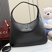 Kitlife Gucci Jackie 1961 Large Crossbody Bag Black Leather 863279 40x29x5cm  - 4