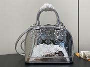 Kitlife Louis Vuitton Alma BB Bag Silver Mirror Patent Leather M26335 17.5x11.5x23.5 - 4