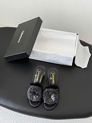 Kitlife Chanel 26 Pearl Mary Jane Slippers Black - 6