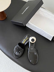 Kitlife Chanel 26 Pearl Mary Jane Slippers Black - 3
