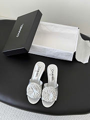 Kitlife Chanel 26 Pearl Mary Jane Slippers White - 4