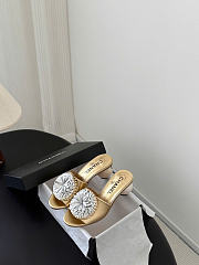 Kitlife Chanel 26 Pearl Mary Jane Slippers Gold - 1