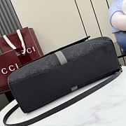 Kitife Gucci Paparazzo Large Top Handle Bag Grey & Black GG Canvas ‎875019 37x29x13cm  - 5
