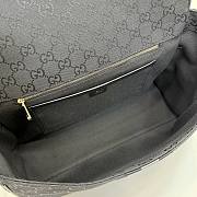Kitife Gucci Paparazzo Large Top Handle Bag Grey & Black GG Canvas ‎875019 37x29x13cm  - 2