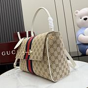 Kitife Gucci Paparazzo Medium Top Handle Bag Beige & White ‎875018 32x24x17cm  - 5