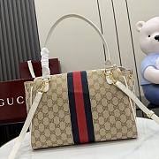 Kitife Gucci Paparazzo Medium Top Handle Bag Beige & White ‎875018 32x24x17cm  - 4