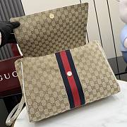 Kitife Gucci Paparazzo Large Top Handle Bag Beige & White ‎875019 37x29x13cm - 5