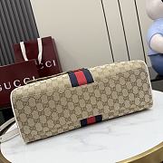 Kitife Gucci Paparazzo Large Top Handle Bag Beige & White ‎875019 37x29x13cm - 3