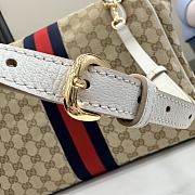 Kitife Gucci Paparazzo Large Top Handle Bag Beige & White ‎875019 37x29x13cm - 2