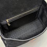 Kitife Gucci Paparazzo Medium Top Handle Bag Black Suede ‎875018 32x24x17cm  - 5