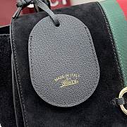 Kitife Gucci Paparazzo Medium Top Handle Bag Black Suede ‎875018 32x24x17cm  - 2