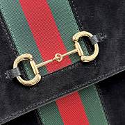 Kitife Gucci Paparazzo Large Top Handle Bag Black Suede ‎875019 37x29x13cm  - 4