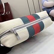 Kitlife Gucci Positano Small Pouch Ivory Canvas 875826 23x14x7cm - 4