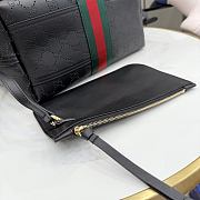 Kitlife Gucci Giglio Small Tote Bag Black Soft Perforated GG Leather ‎860845 25x20x15cm - 6