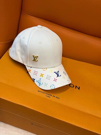 Kitlife Louis Vuitton Get Ready LV x TM Baseball Cap White Multicolor