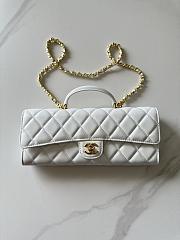 Kitlife Chanel 26A Horizontal Handle Bag White 8x25x5cm - 1