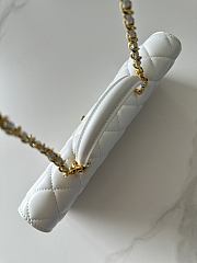 Kitlife Chanel 26A Horizontal Handle Bag White 8x25x5cm - 6