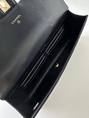 Kitlife Chanel 26A Horizontal Handle Bag Black 8x25x5cm  - 6