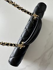 Kitlife Chanel 26A Horizontal Handle Bag Black 8x25x5cm  - 5