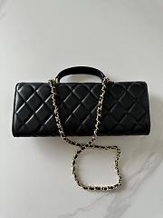 Kitlife Chanel 26A Horizontal Handle Bag Black 8x25x5cm  - 4