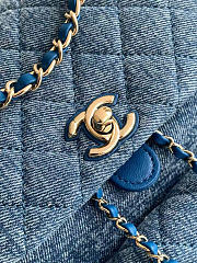 Kitlife Chanel Duma Backpack Blue Denim AS3618 22x25x18cm - 2