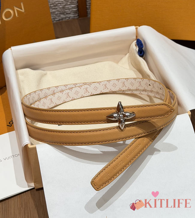 Kitlife Louis Vuitton Mini Flowergram 15mm Reversible Belt 1  - 1