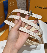Kitlife Louis Vuitton Mini Flowergram 15mm Reversible Belt 1  - 2