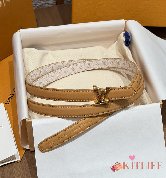 Kitlife Louis Vuitton Mini Flowergram 15mm Reversible Belt 4 - 1