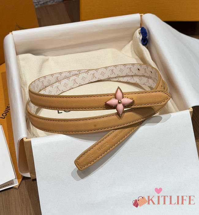 Kitlife Louis Vuitton Mini Flowergram 15mm Reversible Belt 5 - 1
