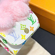Kitlife Louis Vuitton Capybara Doll Earphone Bag Charm Pink - 2