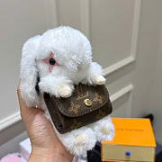 Kitlife Louis Vuitton Bunny Doll Earphone Bag Charm White M03230 - 5