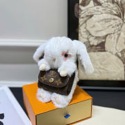 Kitlife Louis Vuitton Bunny Doll Earphone Bag Charm White M03230 - 4