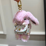 Kitlife Louis Vuitton Bunny Doll Earphone Bag Charm Pink M03230 - 6