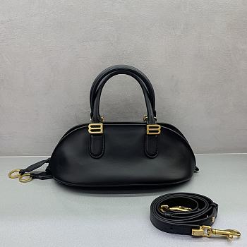 Kitlife Balenciaga Women's Bolero Bowling Bag Mini in Black 30x16×13cm
