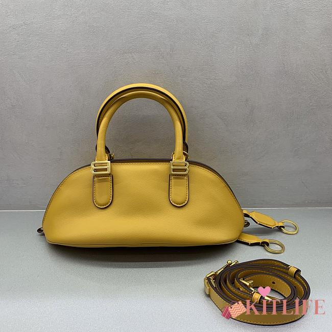 Kitlife Balenciaga Women's Bolero Bowling Bag Mini in Yellow 30x16×13cm - 1