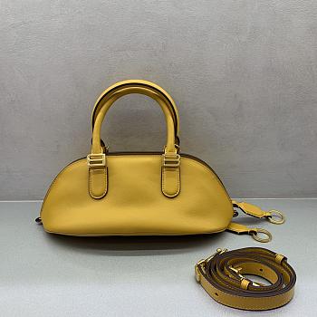 Kitlife Balenciaga Women's Bolero Bowling Bag Mini in Yellow 30x16×13cm