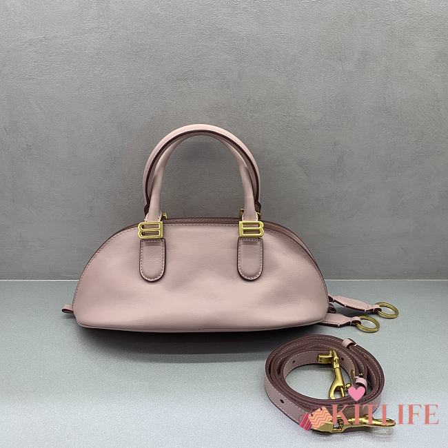 Kitlife Balenciaga Women's Bolero Bowling Bag Mini in Pink 30x16×13cm  - 1
