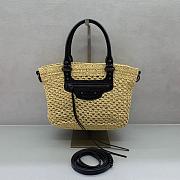 Kitlife Balenciaga Women's Le City Basket Small in Natural/Black 27x20x11cm - 1