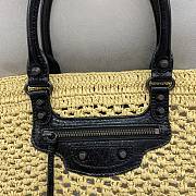 Kitlife Balenciaga Women's Le City Basket Small in Natural/Black 27x20x11cm - 4