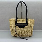 Kitlife Balenciaga Women's Le City Basket Medium in Natural/Black 33x27x13cm - 1